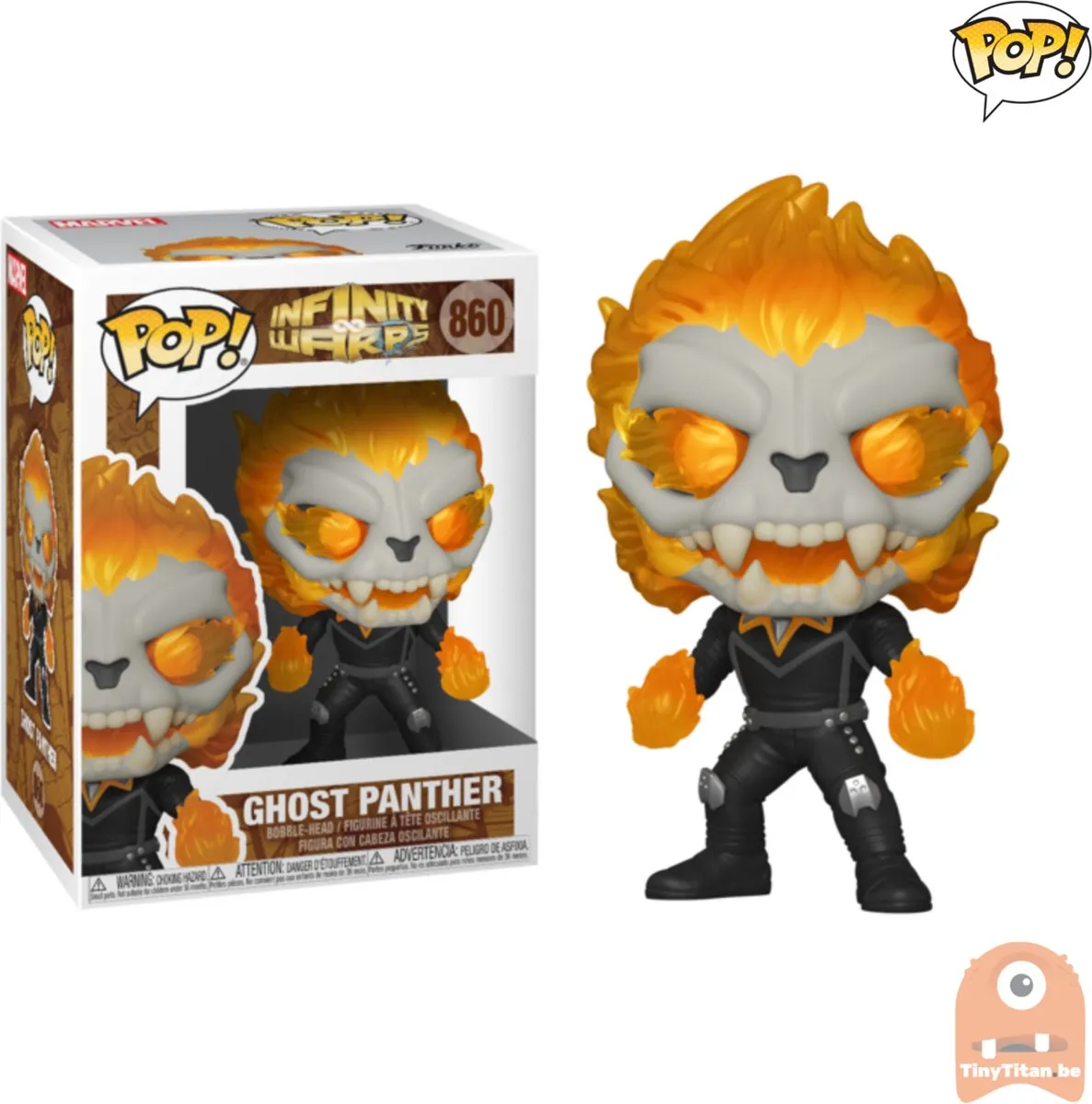 Funko Pop! Marvel Infinity Warps Ghost Panther 52008 - afbeelding 6 van 6