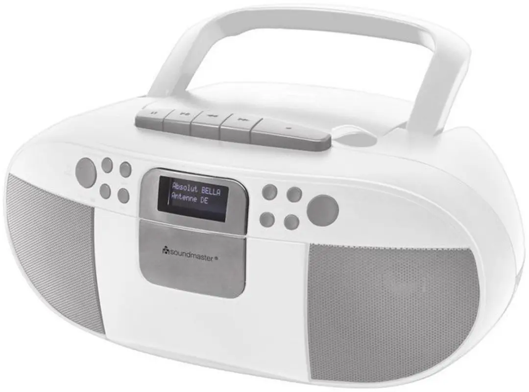 Soundmaster SCD7800WE Boombox - DAB+/FM/CD/MP3/USB/Cassette - Wit