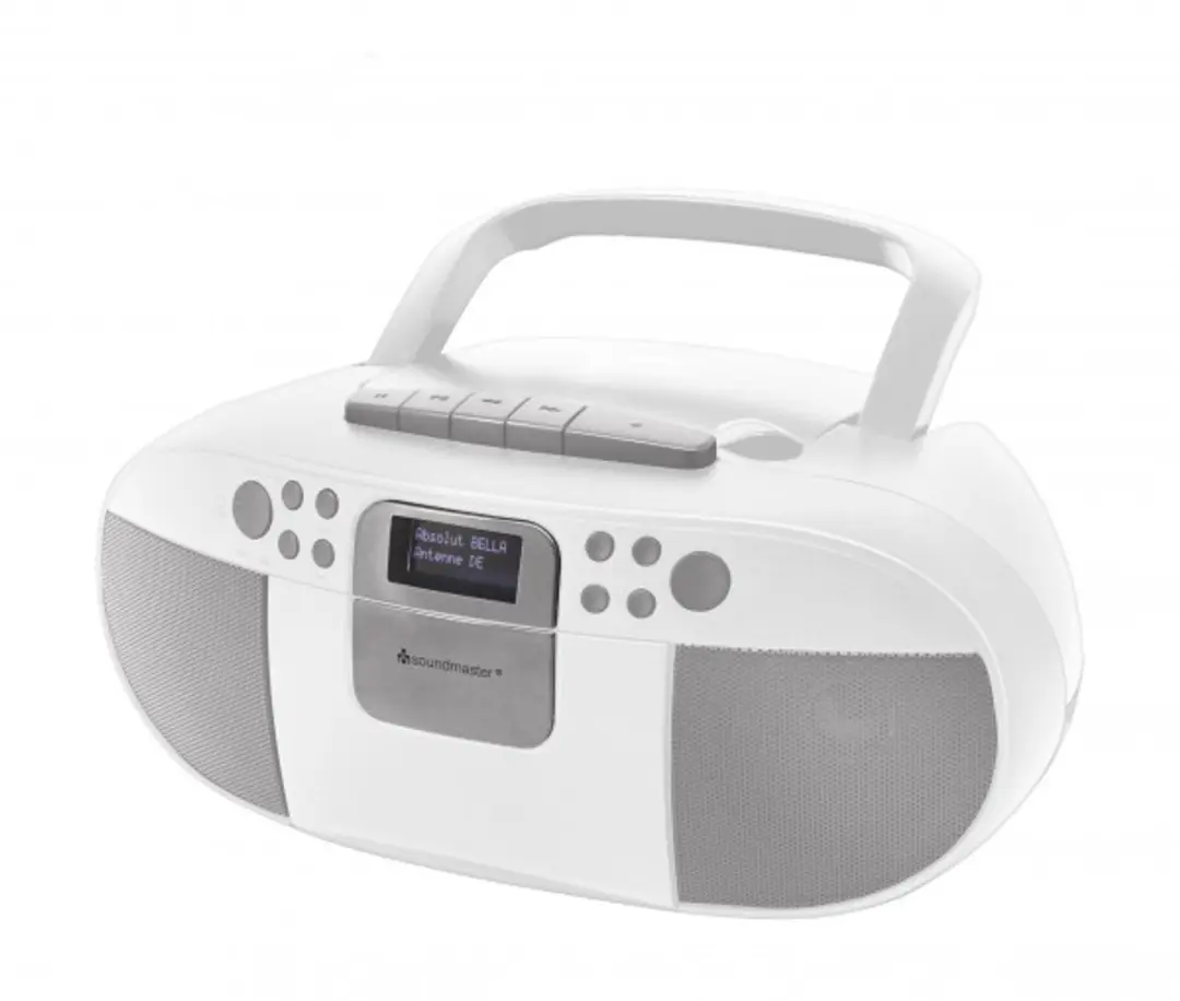 Soundmaster SCD7800WE Boombox - DAB+/FM/CD/MP3/USB/Cassette - Wit