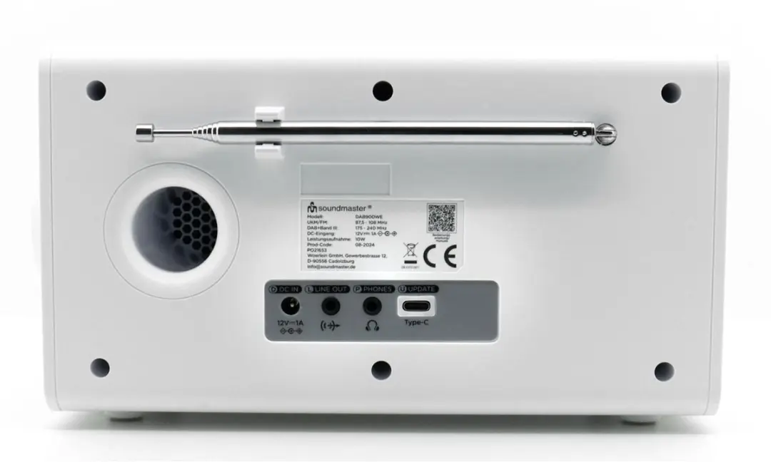 Soundmaster DAB900WE DAB+ Radio - 5W - Wit