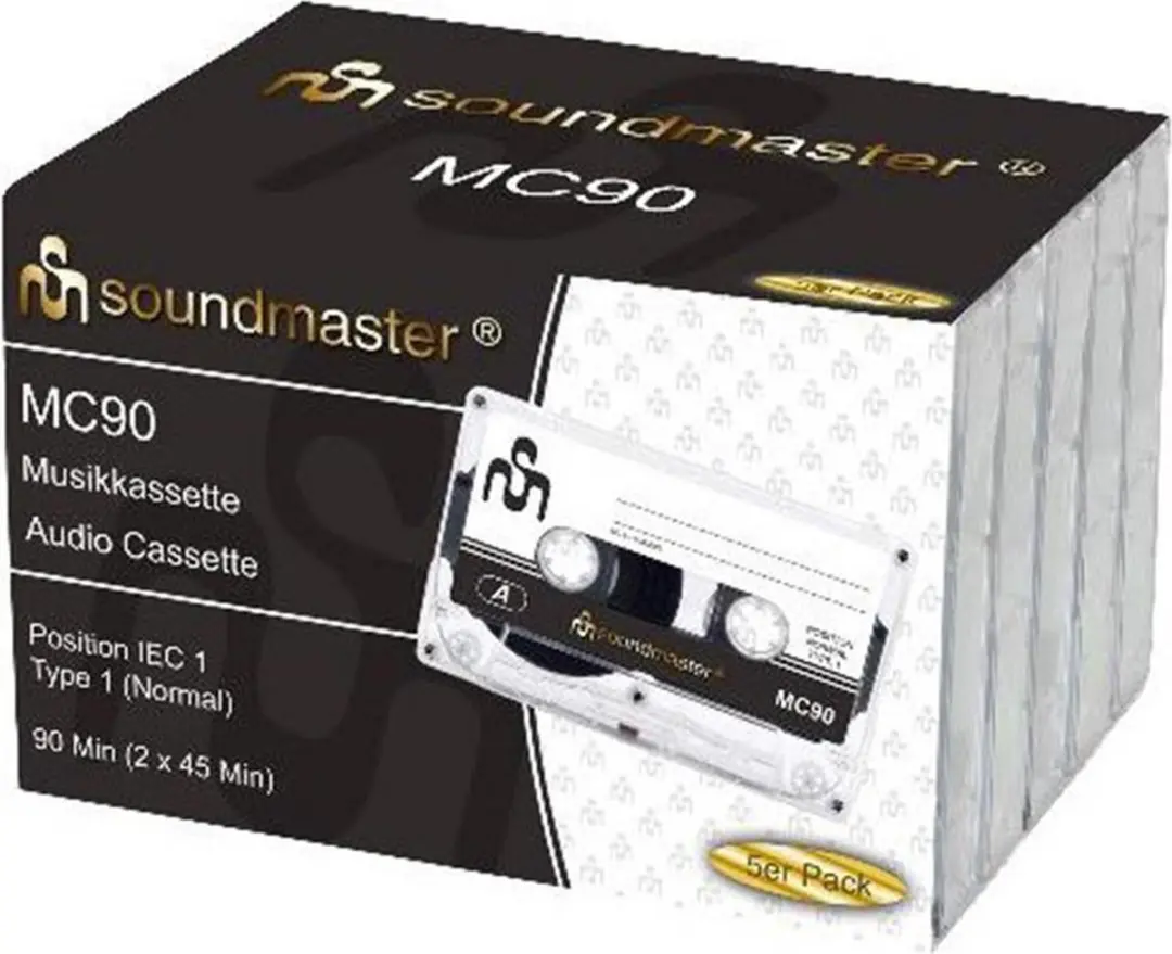 Soundmaster MC905P Cassettebandjes 90min