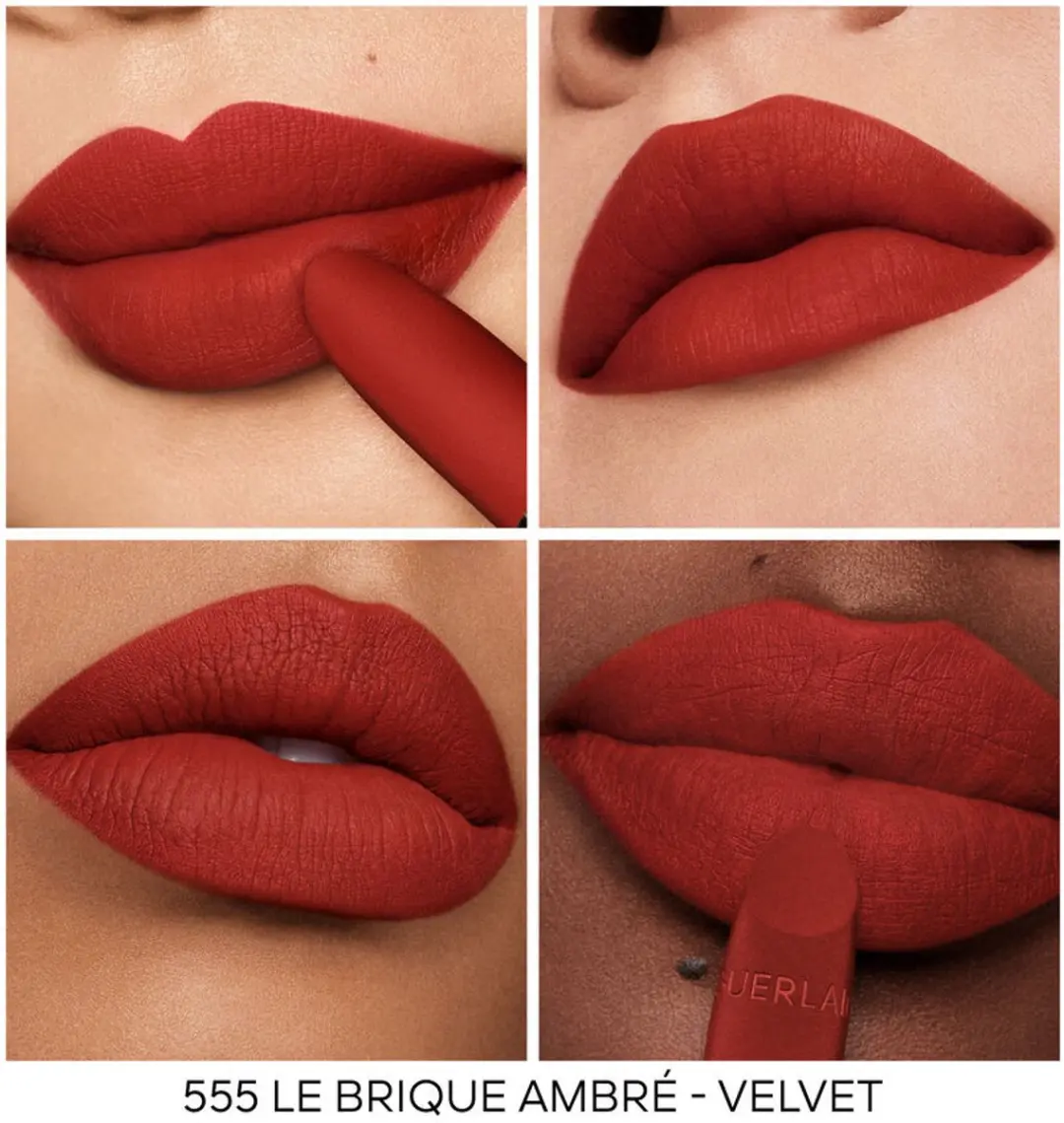 Guerlain Rouge G 555 Le Brick Ambré Mat Lipstick - G044301 - afbeelding 3 van 4