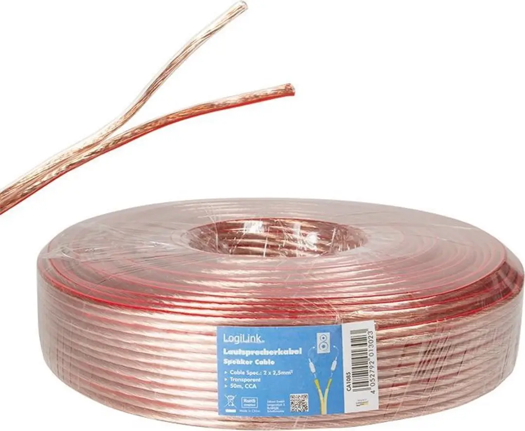 Logilink Speakerkabel CA1085 2x2,5mm² - 50m - afbeelding 3 van 4