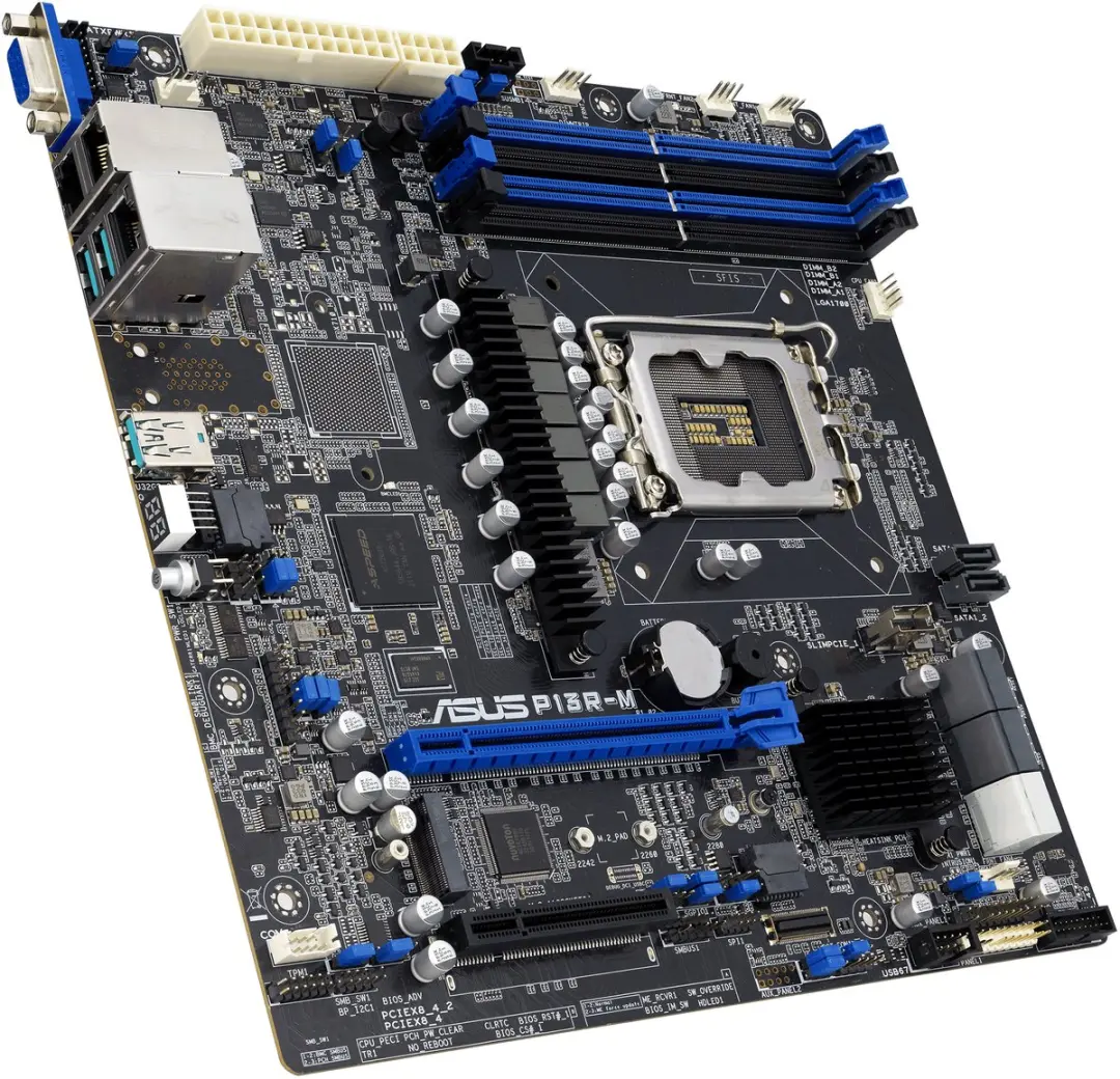 ASUS P13R-M 90SB0C70-M0UAY0 Micro ATX Moederbord - Intel C262 - afbeelding 5 van 6