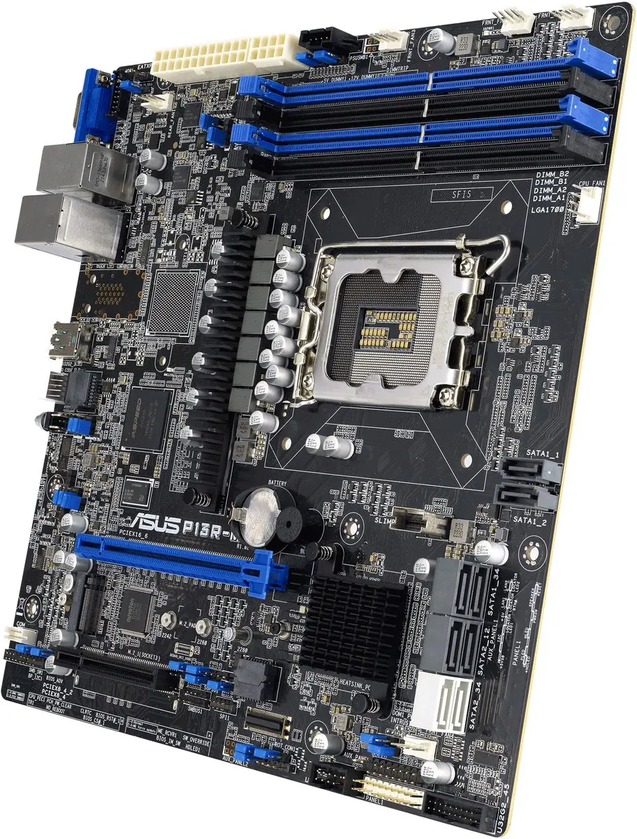 ASUS P13R-M 90SB0C70-M0UAY0 Micro ATX Moederbord - Intel C262 - afbeelding 3 van 6