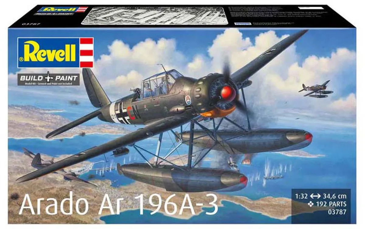 Revell 03787 Arado Ar 196A-3 Modelbouwpakket - 1:32 - Vliegtuig - 192 Onderdelen