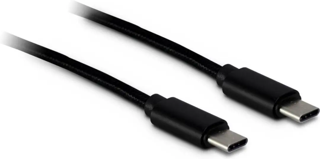 Inter-Tech 88885462 USB-kabel 1 meter USB C Zwart