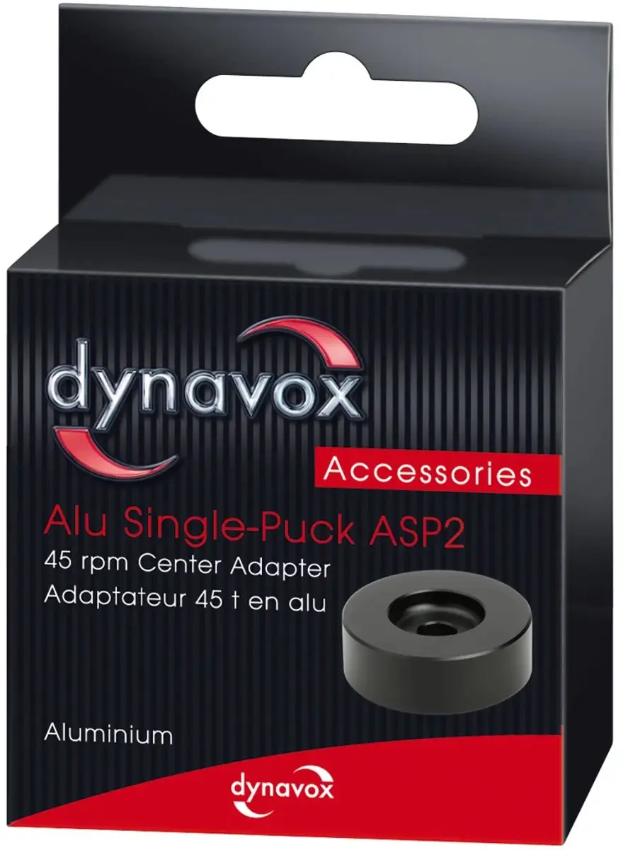 Dynavox ASP2 Aluminium Single Puck - Zwart - afbeelding 2 van 2