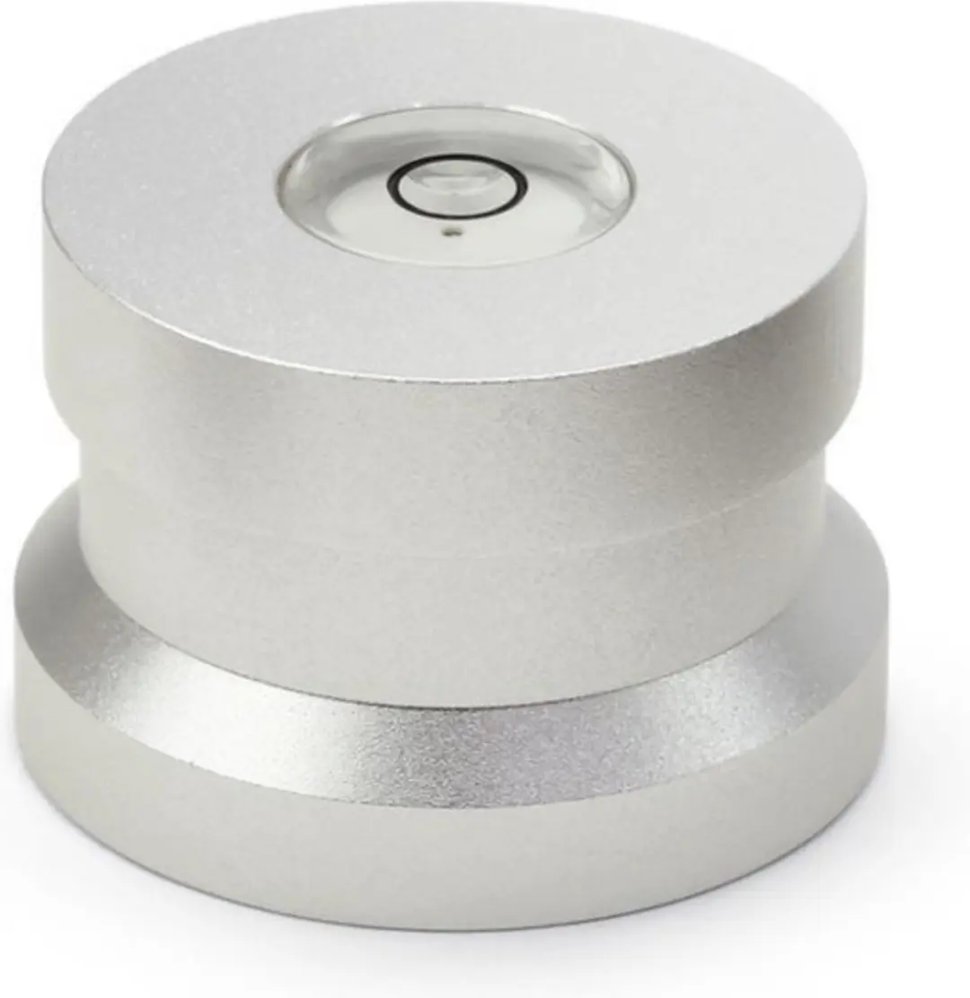 Dynavox Aluminium puck met waterpas (Zilver)
