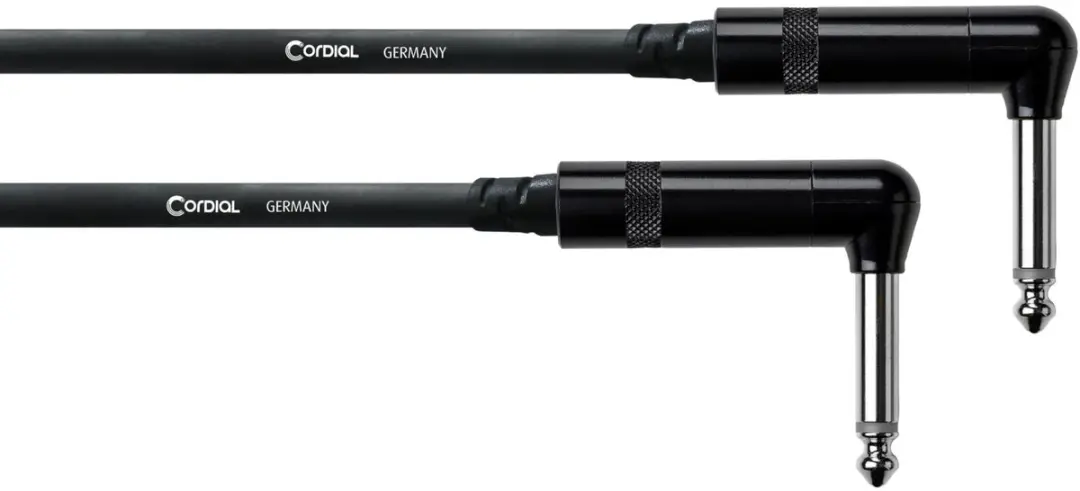 Cordial CFI0,3RR Jackplug Jack Kabel [1x Jackplug male 6,3 mm - 1x Jackplug male 6,3 mm] 30.00 cm Zwart