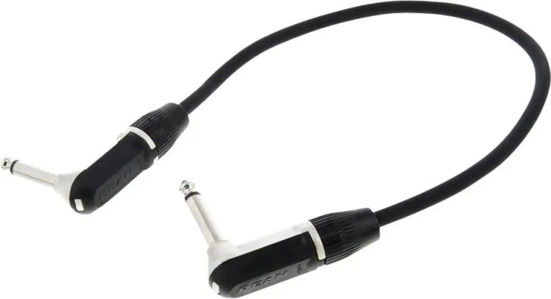 Cordial CFI0,3RR Jackplug Jack Kabel [1x Jackplug male 6,3 mm - 1x Jackplug male 6,3 mm] 30.00 cm Zwart