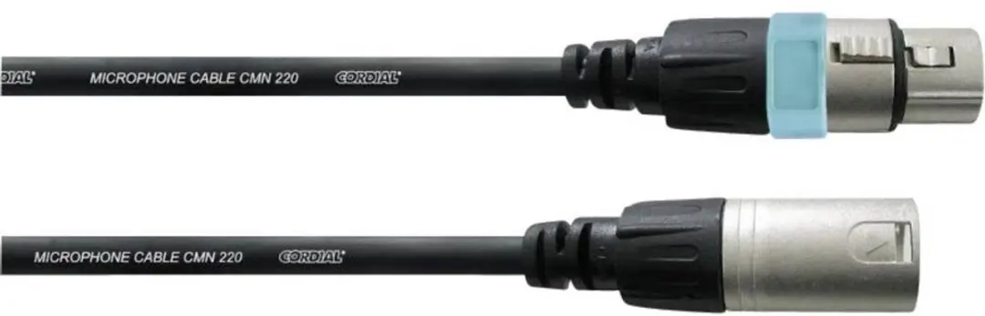 Cordial CCM FM Microfoonkabel XLR F-M 5m - Zwart - afbeelding 4 van 4