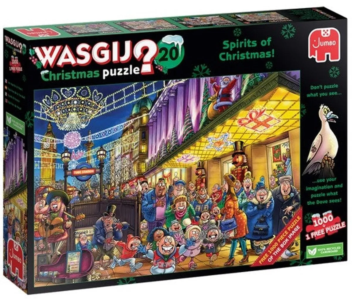 Jumbo Wasgij Christmas 20 De Geesten Van Kerstmis - 2000 Stuks (2x1000) - Multicolor