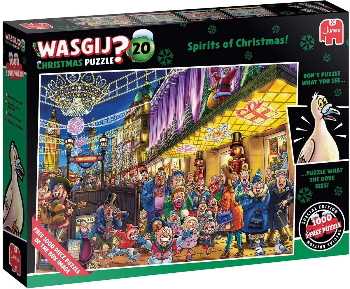 Jumbo Wasgij Christmas 20 De Geesten Van Kerstmis - 2000 Stuks (2x1000) - Multicolor