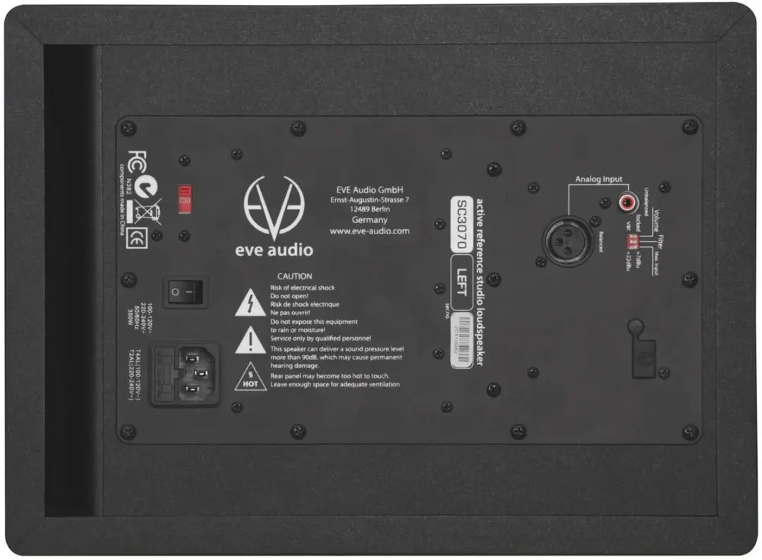 EVE audio SC3070 Actieve Studiomonitor - Zwart