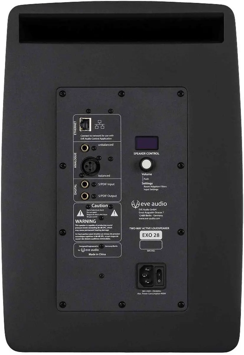 EVE Audio EXO 28 Actieve Studiomonitor - 8 inch Zwart