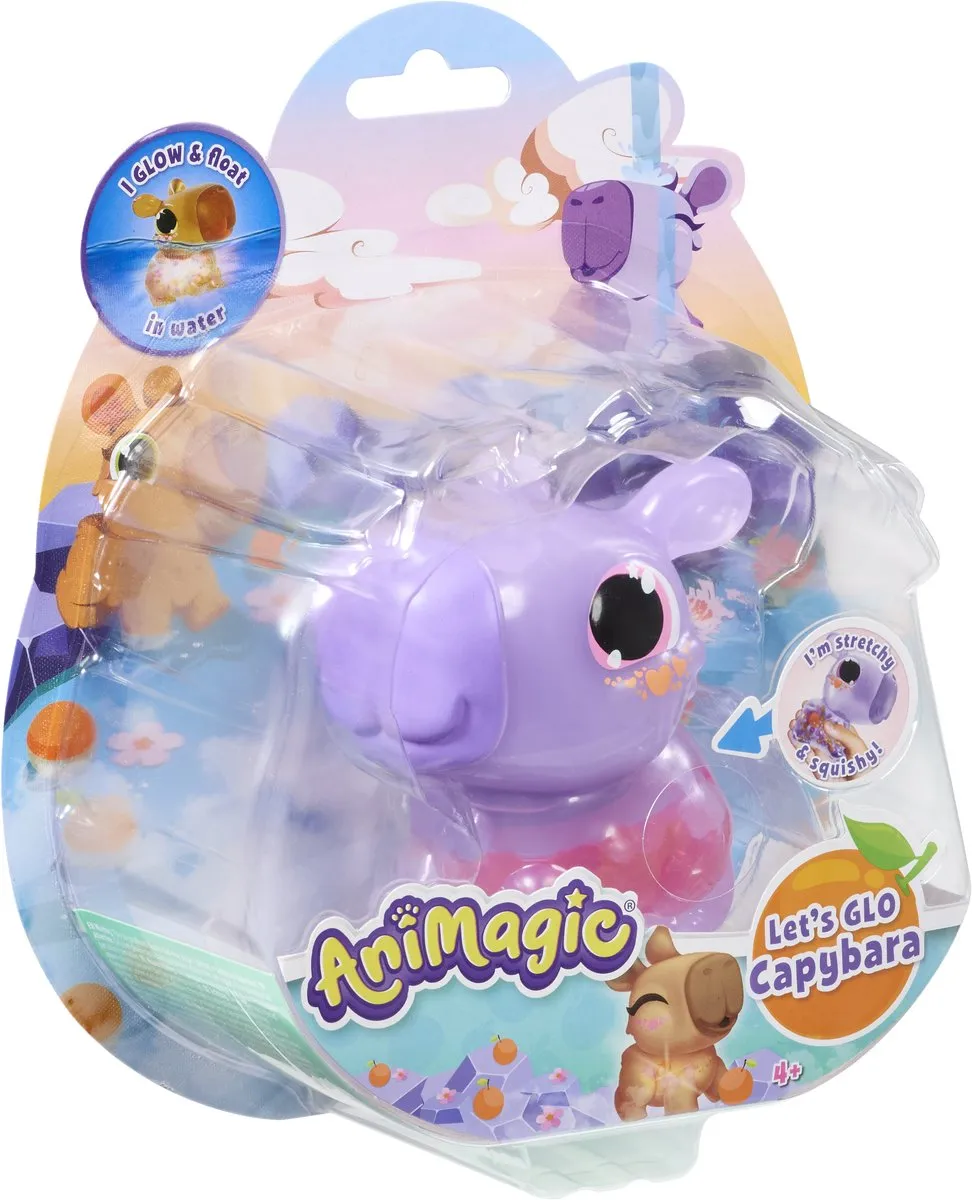 Goliath Animagic Let's Glo Capybara Paars - Speelfiguur 934414