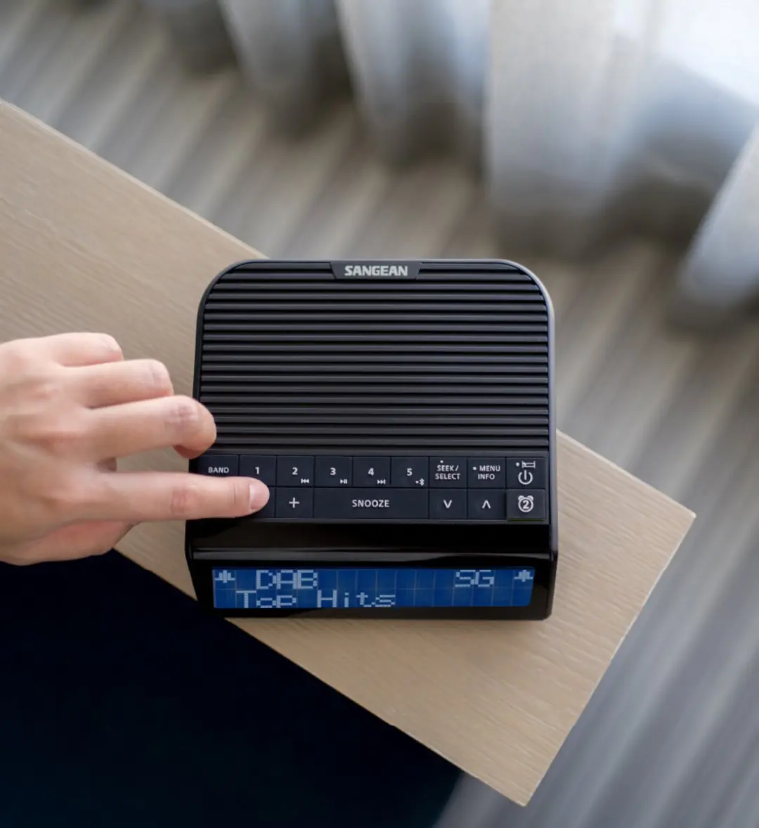 Sangean DCR-90BT DAB+ Wekkerradio - Zwart - afbeelding 2 van 6