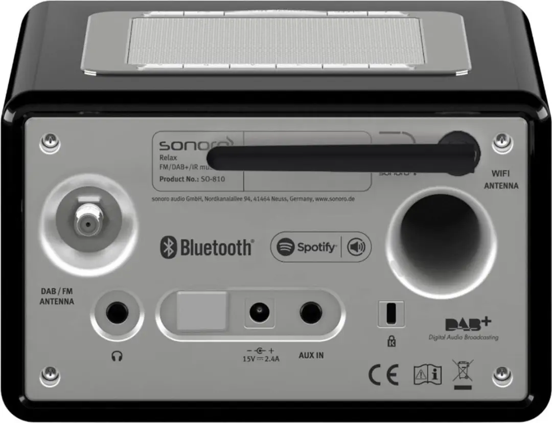 Sonoro Relax Internetradio DAB+ - Hoogglans zwart