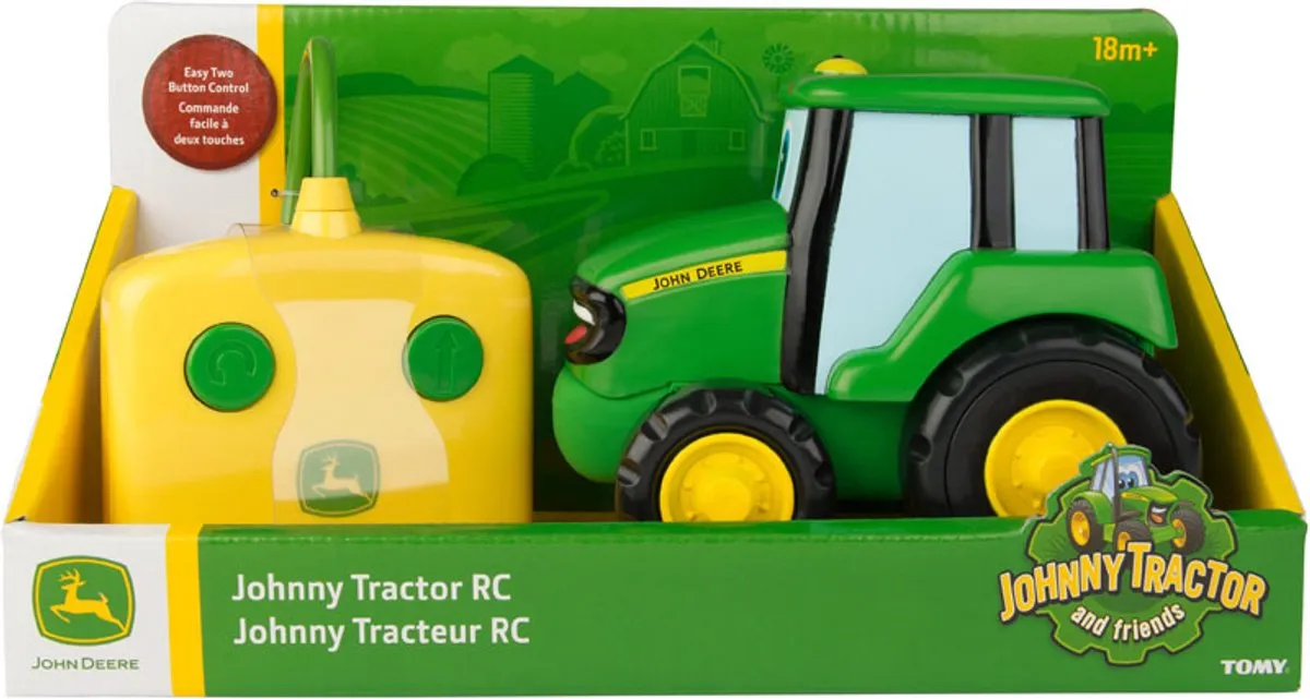 Tomy Johnny Tractor John Deere RC Voertuig B42946 - Groen/Geel - afbeelding 6 van 6