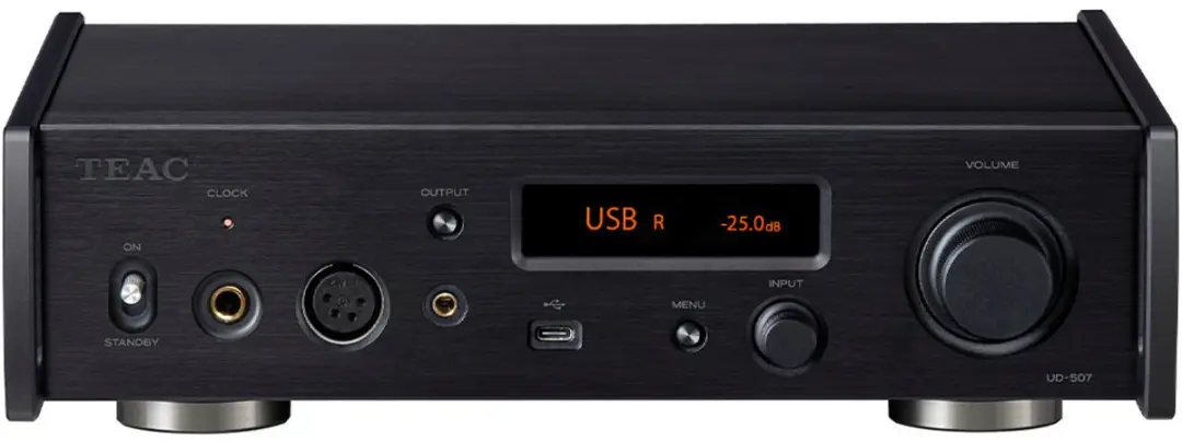 TEAC UD-507 USB-DAC/Voorversterker/Koptelefoonversterker, Zwart