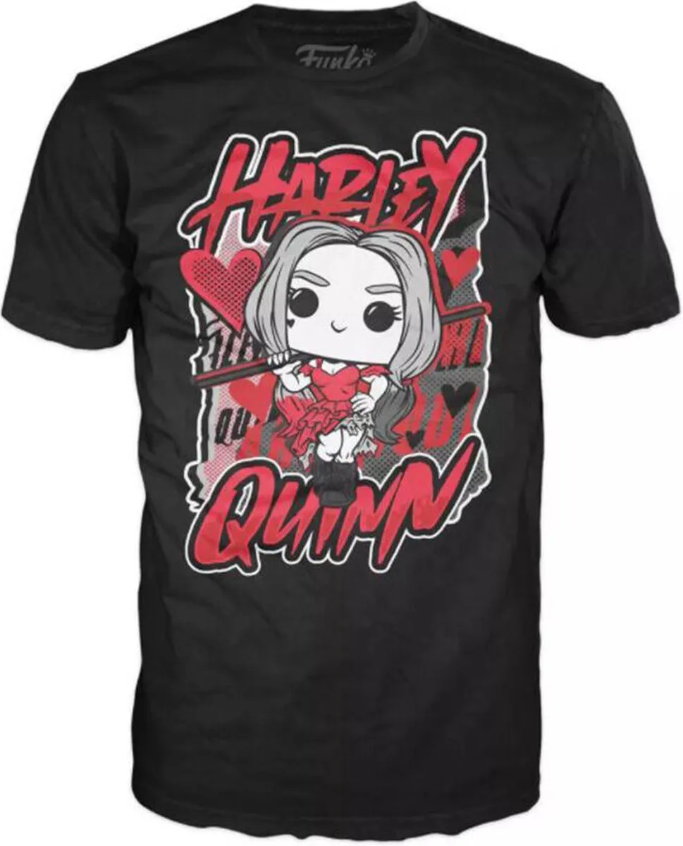 Funko Pop! Harley Quinn DC Suicide Squad - T-shirt Box L - Rood/Zwart - afbeelding 6 van 6