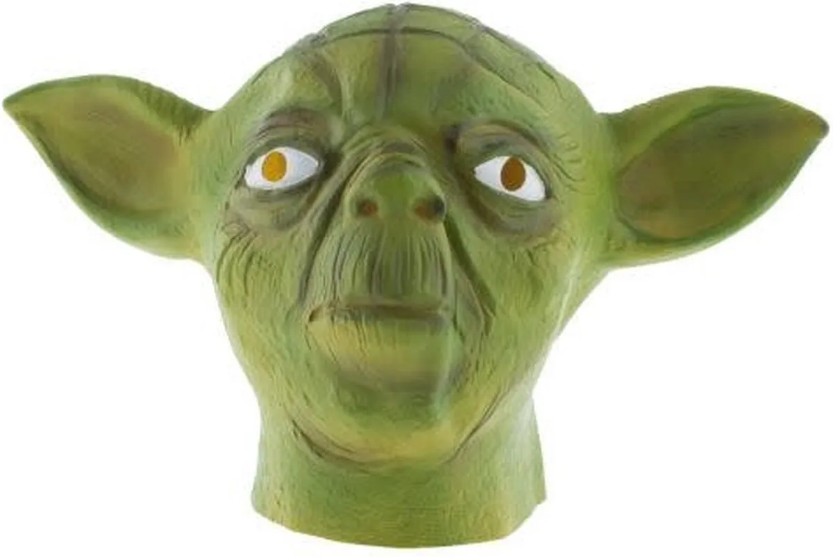 Star Wars Yoda Masker - Latex - Groen