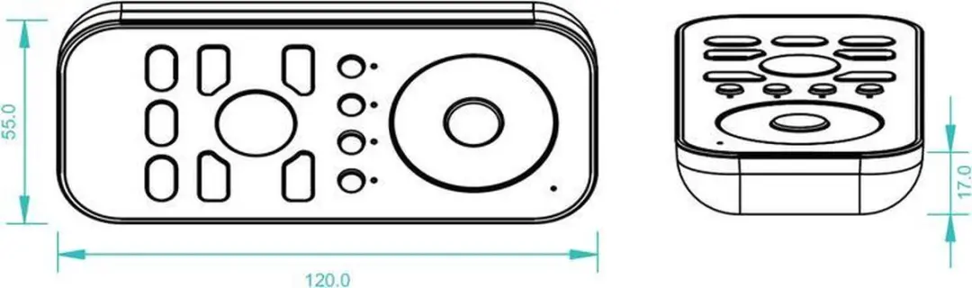 Groenovatie LED Touch RF Afstandsbediening 4 Zones - Zwart - afbeelding 3 van 4