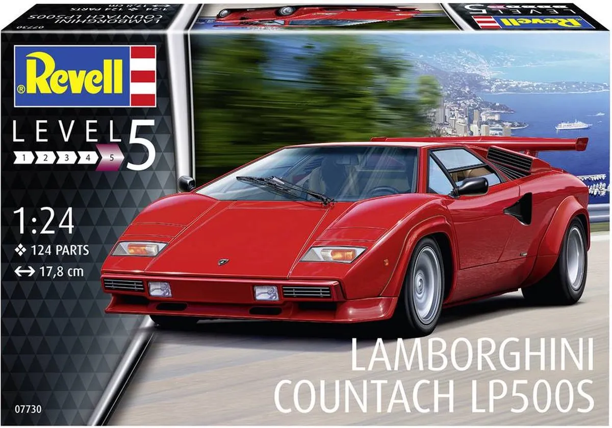 Revell 07730 Lamborghini Countach LP500S Modelbouwpakket - 1:24 - Multi