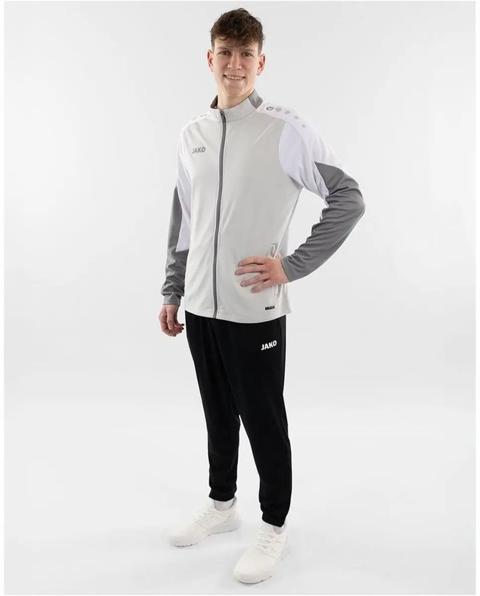 JAKO Dynamic Polyesterpak Heren - Trainingspak 4XL - Grijs/Wit - afbeelding 2 van 6