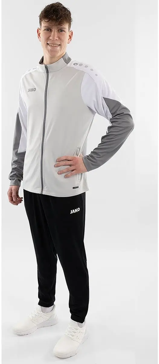 JAKO Dynamic Polyesterpak Heren - Trainingspak 4XL - Grijs/Wit - afbeelding 6 van 6
