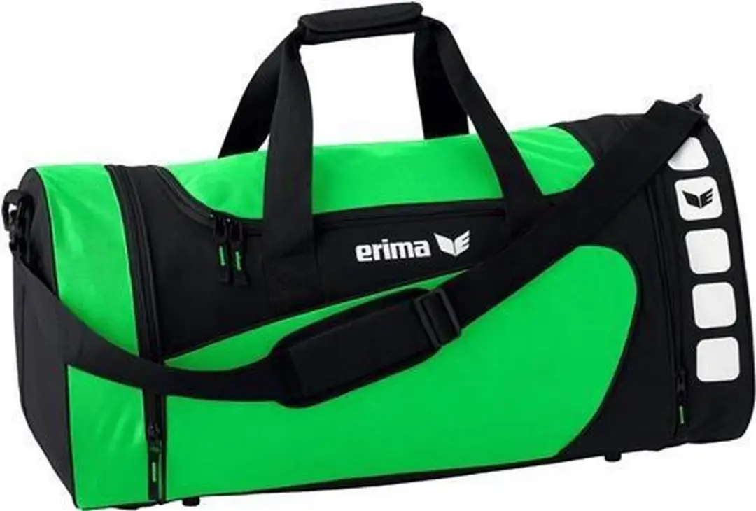 Erima Sporttas Club 5 Line - groen/zwart - Inhoud 28 liter (maat M)