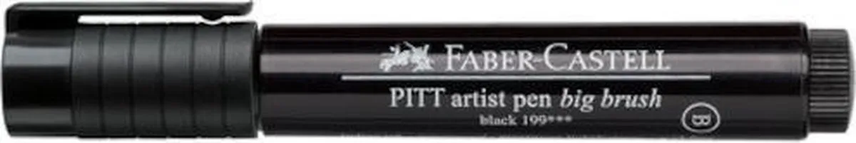 Faber-Castell brushpen - tekenstift - Pitt Artist Pen - Big Brush - 199 zwart - FC-167699