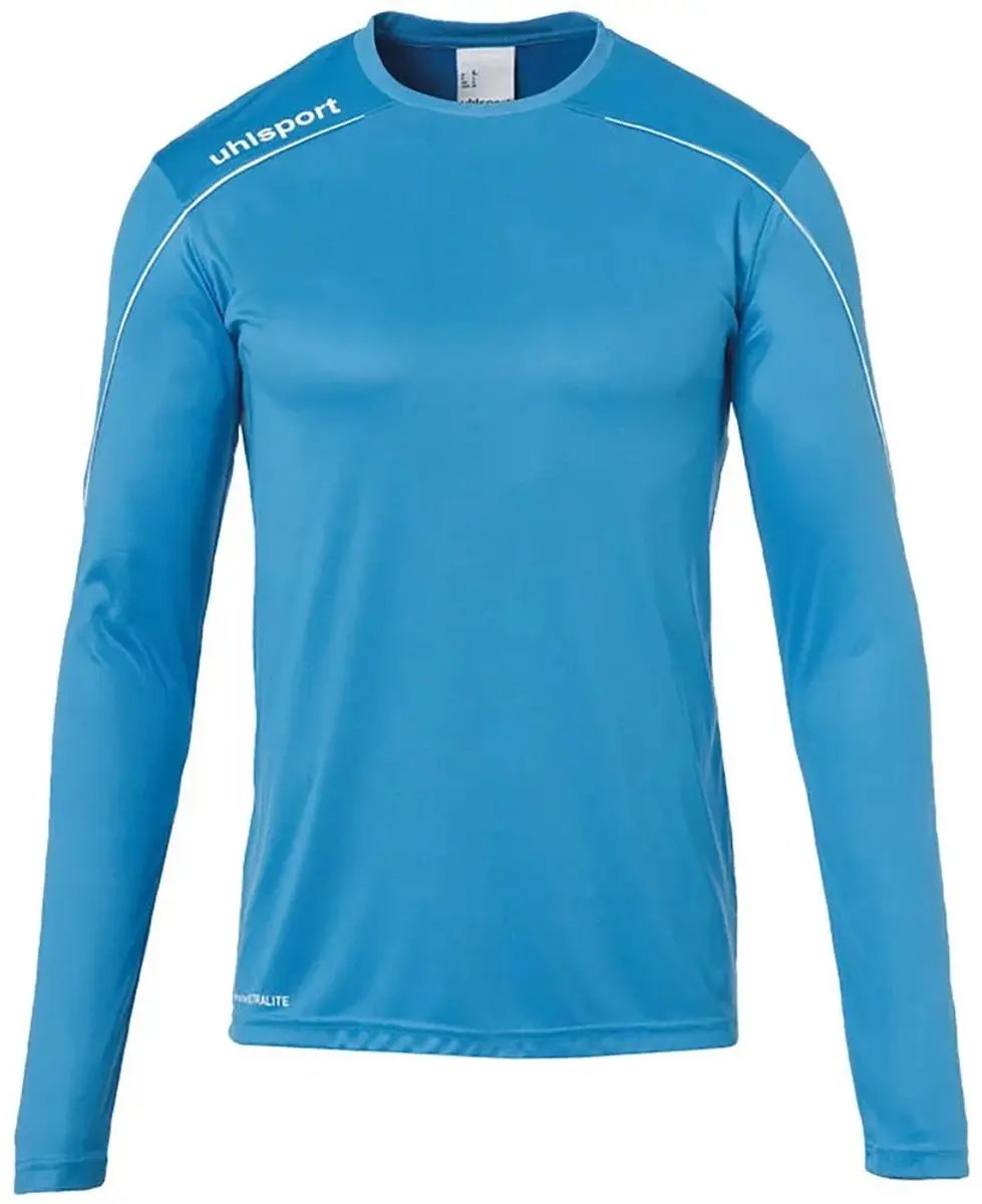 Uhlsport Stream 22 Voetbalshirt Lange Mouw Kinderen 164 - Cyaan/Wit - afbeelding 6 van 6