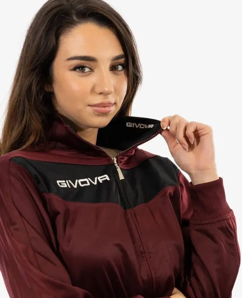 Givova Visa Trainingspak - Rood/Zwart 2XL