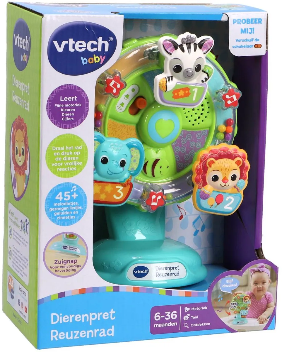 VTech Baby Dierenpret Reuzenrad Activity-Center - Multicolor