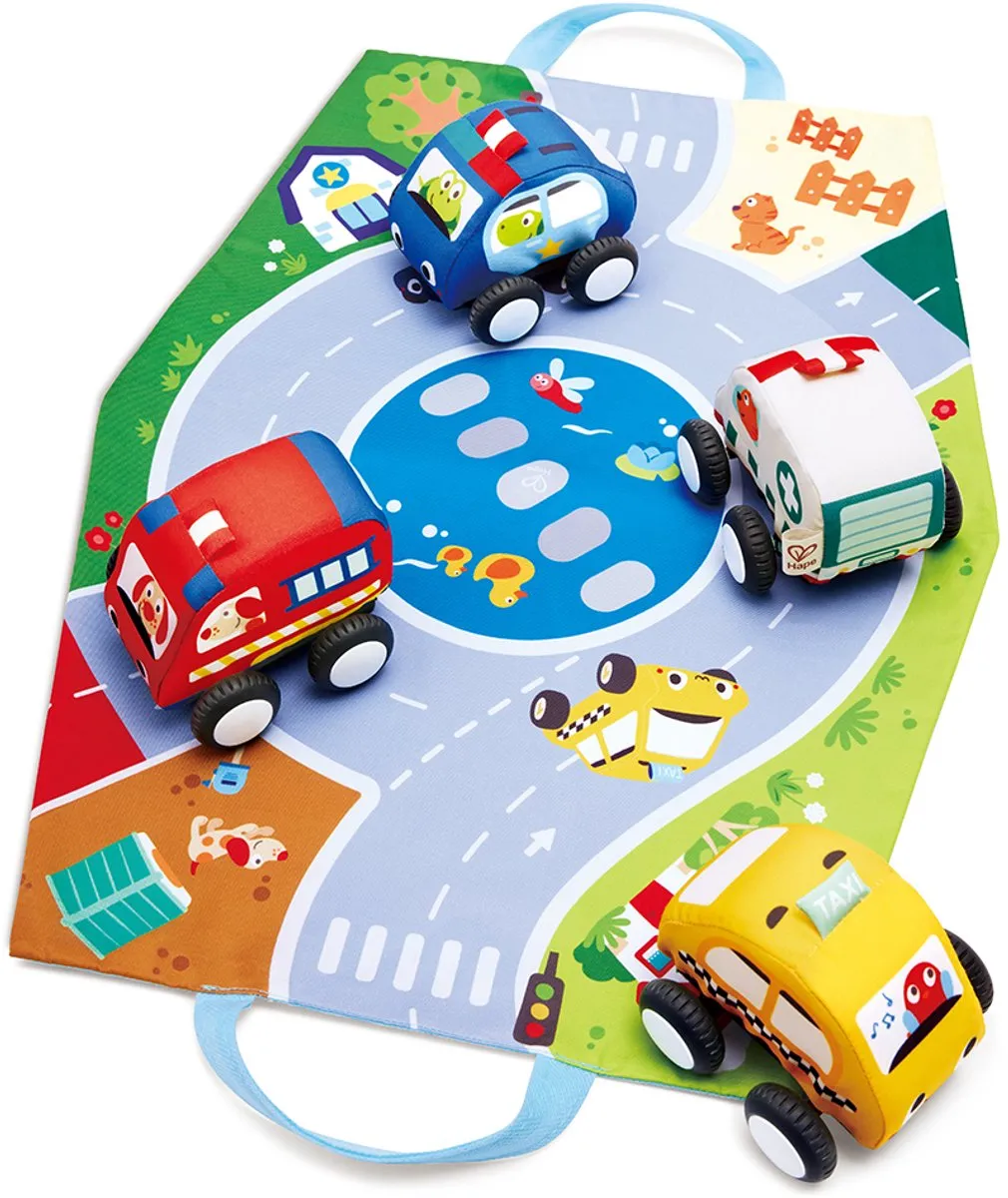 Hape Babyauto Set 4-delig Multicolor E0076
