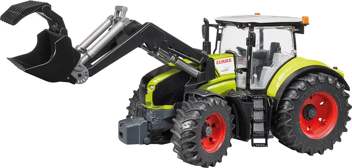 Bruder Claas Axion 950 met Voorlader - Zwart/Rood