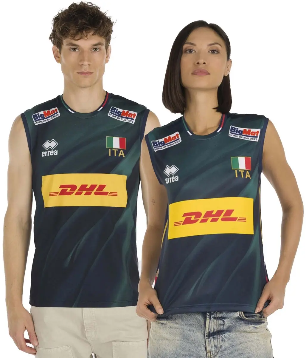 Errea Tanktop Naz. Italia Volley 3^Mg Gara Unisex Shop Jr 25/28