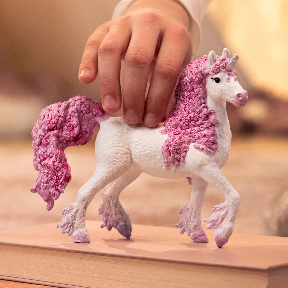Schleich BAYALA Bloemen Eenhoorn Merrie 70831 - Roze/Wit