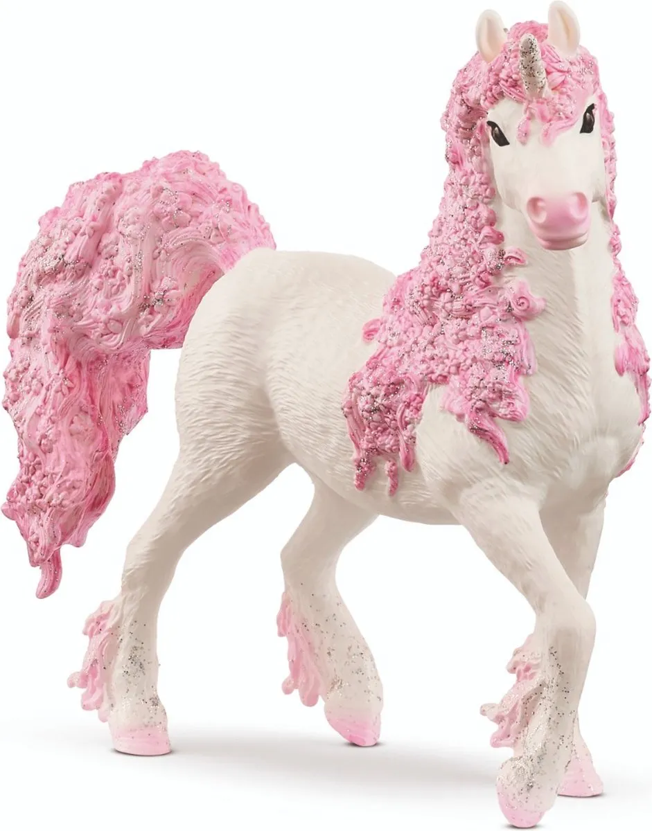 Schleich BAYALA Bloemen Eenhoorn Merrie 70831 - Roze/Wit