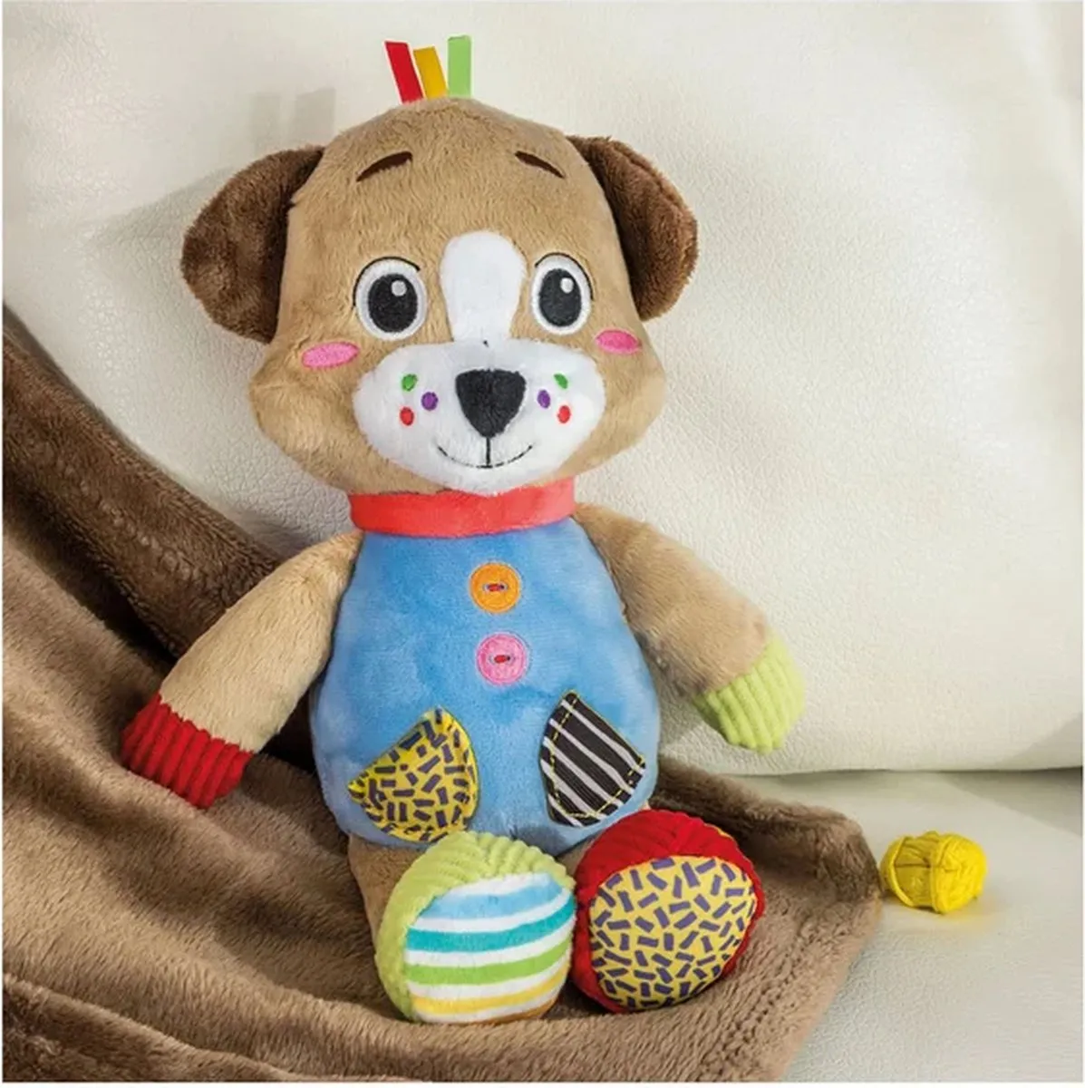 Clementoni Pete the Puppy Knuffelhond - Meerkleurig