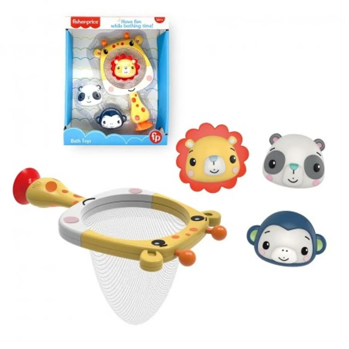 Fisher-Price Basketbal Set - Aap/Panda/Leeuw - 3 Ballen