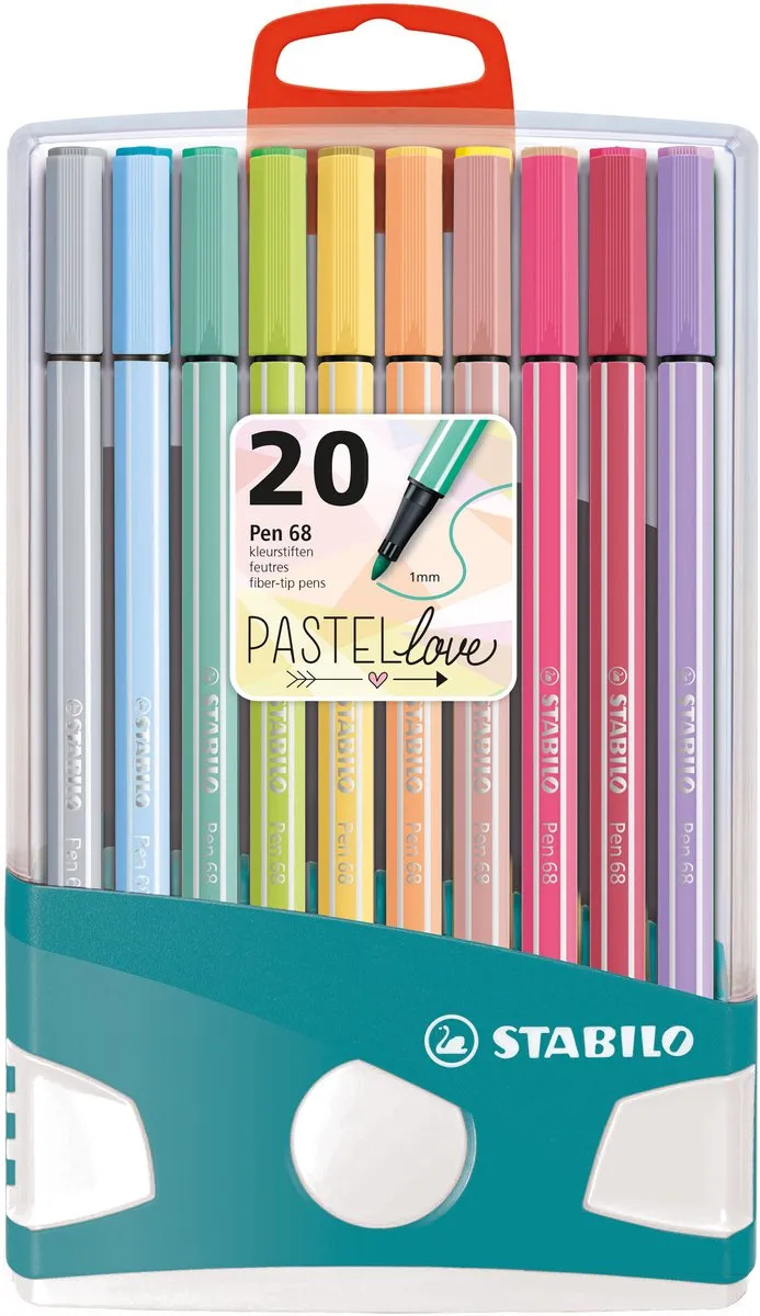 STABILO Pen 68 PastelParade Viltstiften