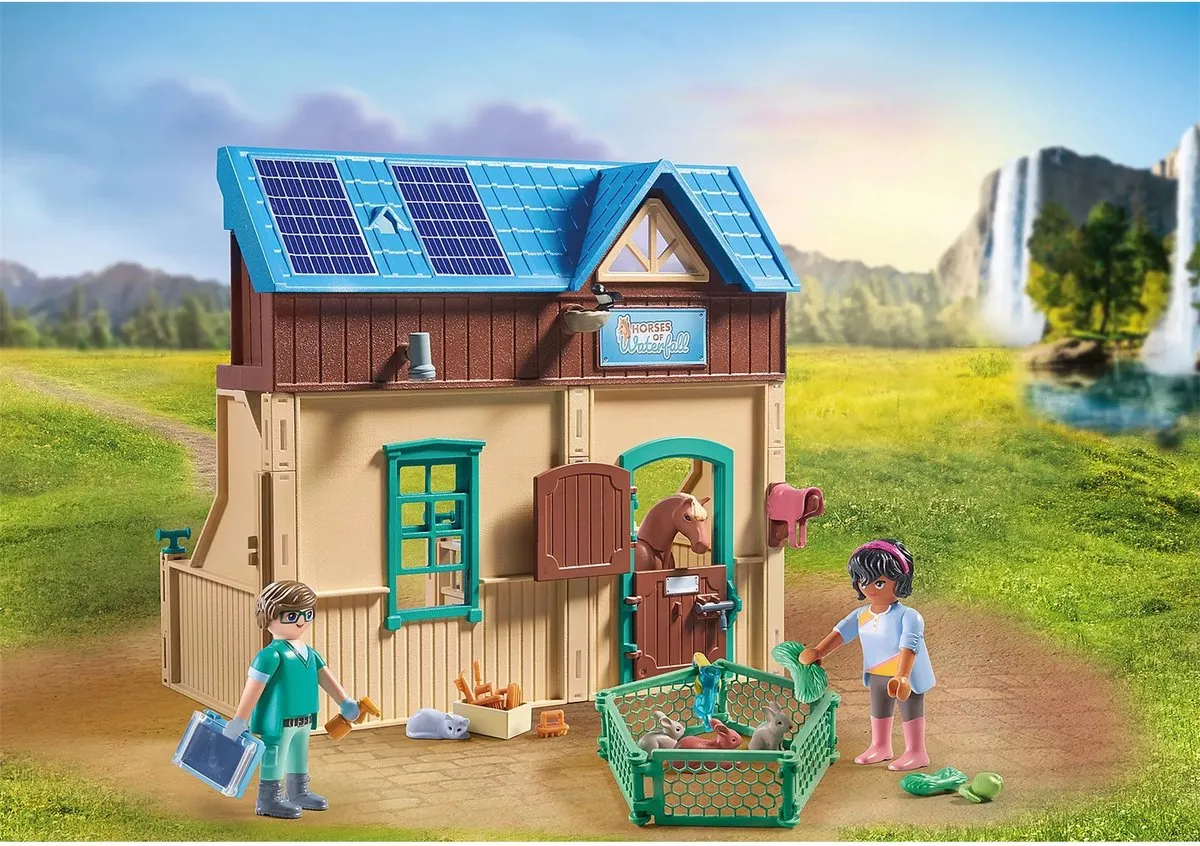 Playmobil Horses of Waterfall Paardrijtherapie & Dierenartsenpraktijk 71352 - Multikleur