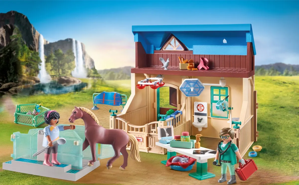 Playmobil Horses of Waterfall Paardrijtherapie & Dierenartsenpraktijk 71352 - Multikleur