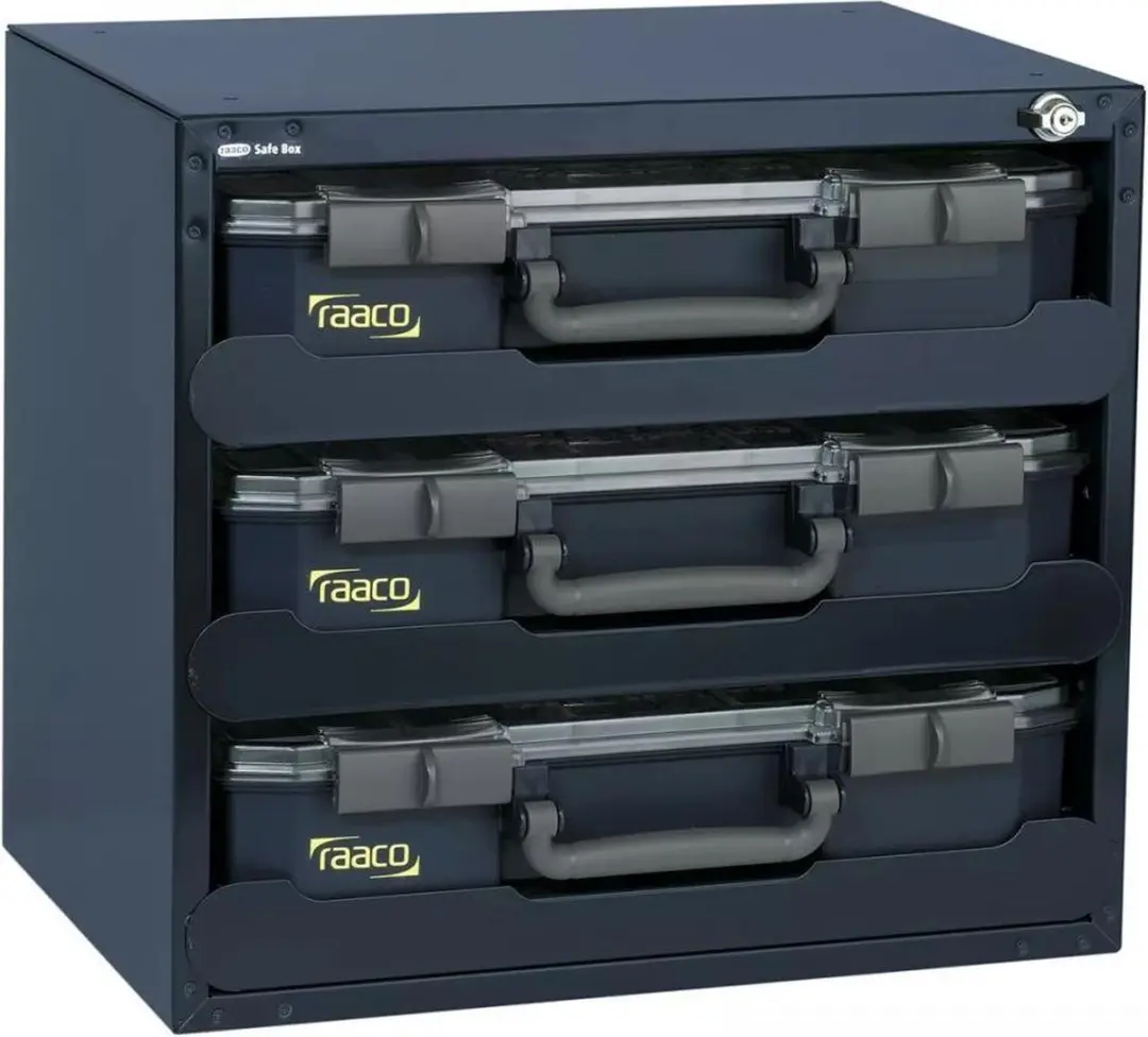 Raaco assortimentsdoos Safe Box incl. 3 CarryLite 80 assortimentsdozen 136389