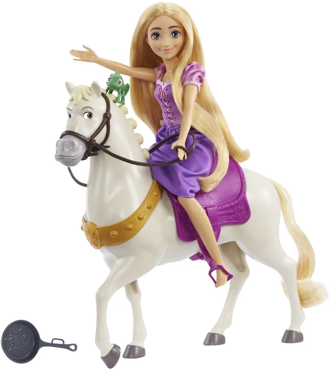 Disney Princess Rapunzel Pop met Paard HLW23 - Multikleur