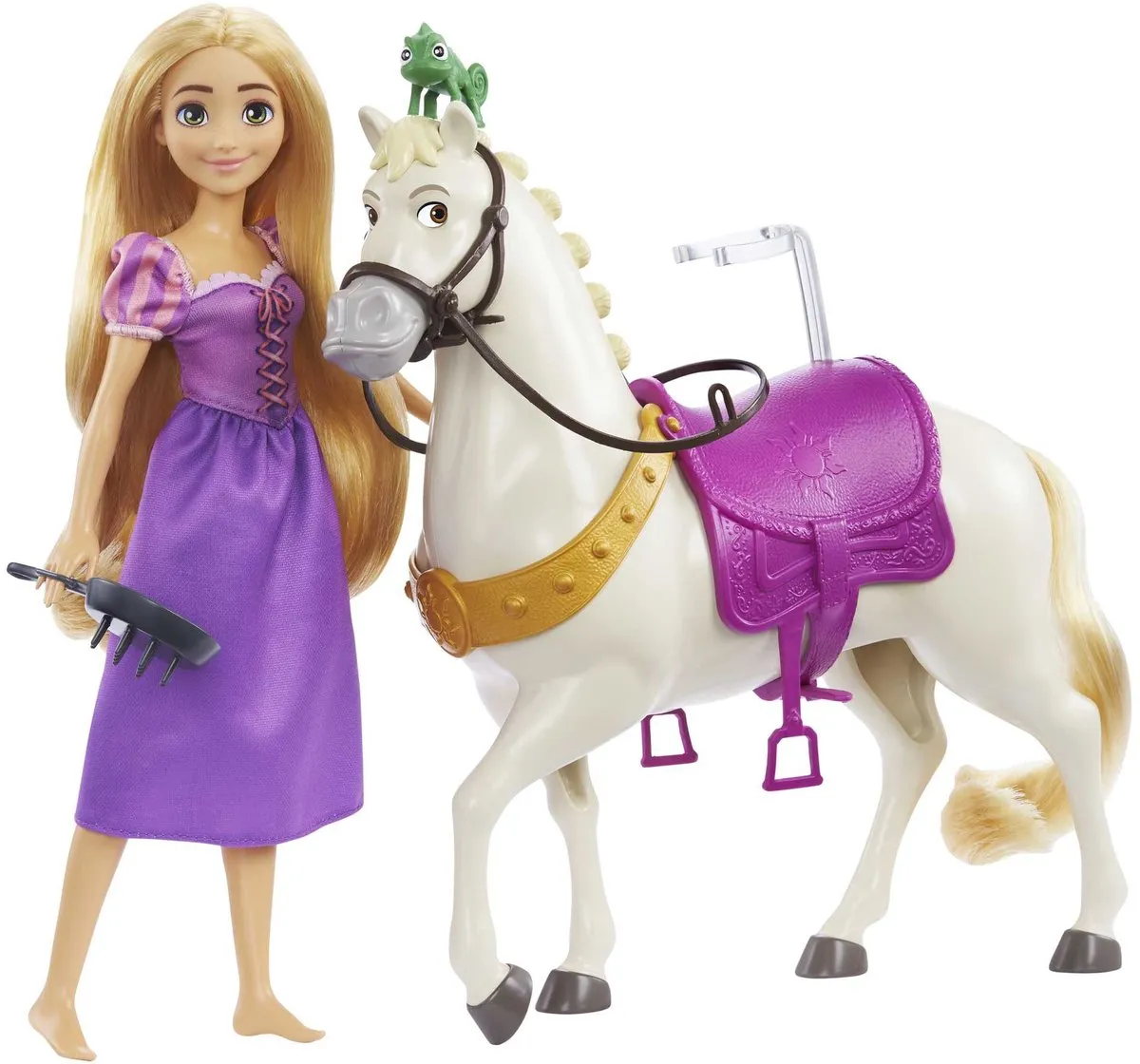 Disney Princess Rapunzel Pop met Paard HLW23 - Multikleur