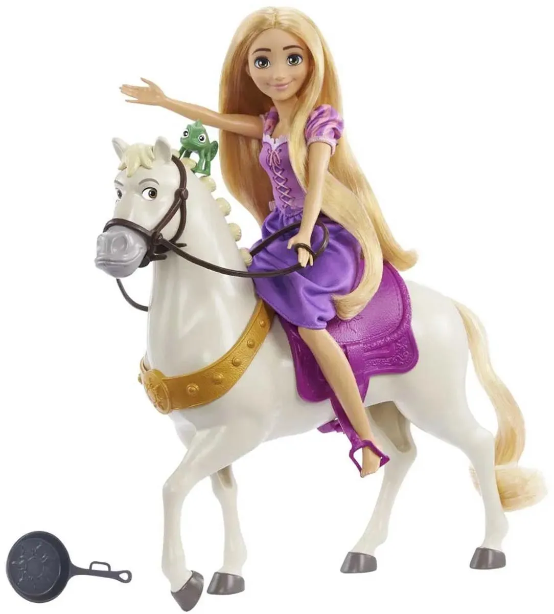 Disney Princess Rapunzel Pop met Paard HLW23 - Multikleur